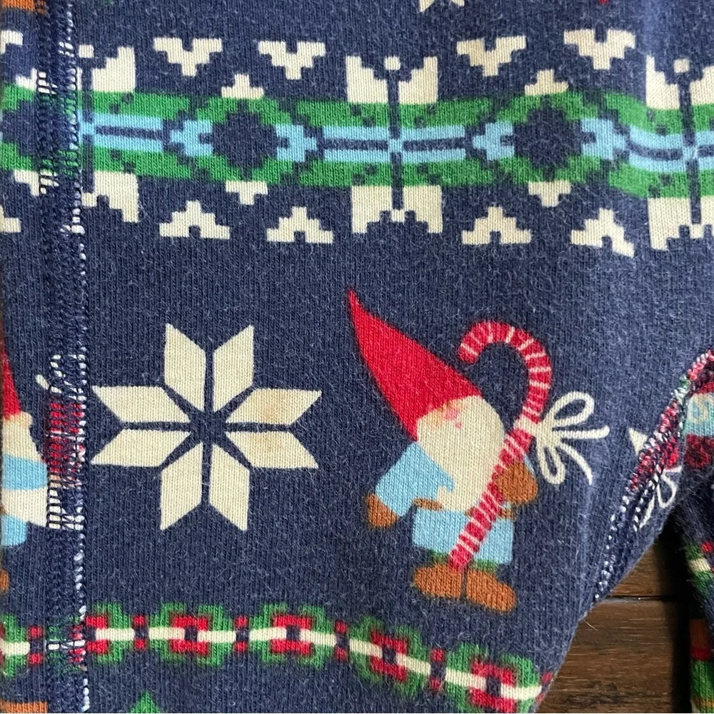 Hanna Andersson Gnome Print Holiday Sleeper Pajamas